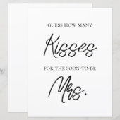 Vrijgezellenfeest Spel - Kusjes voor de Mrs (Voorkant / Achterkant)