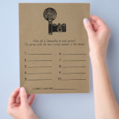 Vrijgezellenfeest spel raden de leeftijd bruiloft flyer (Hand)