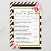 Vrijgezellenfeest spel - Zoek de gast (Voorkant / Achterkant)