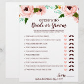 Vrijgezellenfeest Spelbride of Groom Floral (Voorkant / Achterkant)