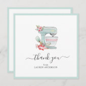 Vrijgezellenfeest Square Cake Bedankt (Voorkant / Achterkant)