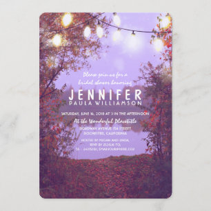 Vrijgezellenfeest String Lights Waterfront Rustic Kaart