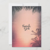 Vrijgezellenfeest Summer Beach Palm Trees String L Kaart (Achterkant)