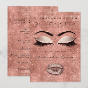 Vrijgezellenfeest Sweet 16e Roos Gouden Glitter Bl Kaart