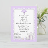 vrijgezellenfeest Tea Paars Kaart (Staand voorkant)