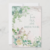 Vrijgezellenfeest Tea Party Invitation Aankondiging (Voorkant)
