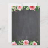 vrijgezellenfeest Tea Party Invitation Chalkboard Kaart (Achterkant)