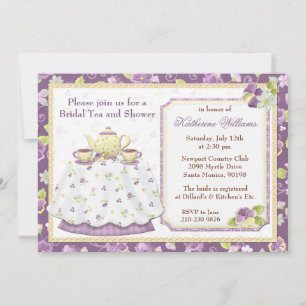vrijgezellenfeest Tea Party Invitation Kaart