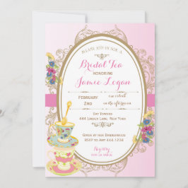 Vrijgezellenfeest Tea Party Invitation Kaart