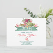 Vrijgezellenfeest Tea Party Kaart (Staand voorkant)