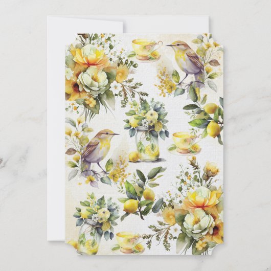 Vrijgezellenfeest Tea Party Kaart (Achterkant)