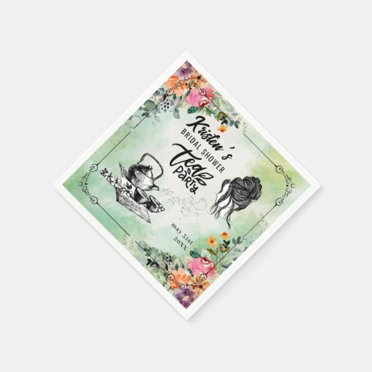 Vrijgezellenfeest Tea Party Papieren servetten (Hoek)