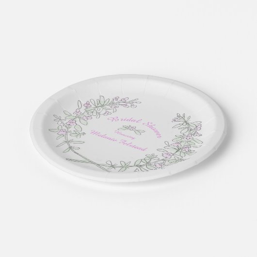 Vrijgezellenfeest tijm kunst genaamd papier bord (Gekanteld)