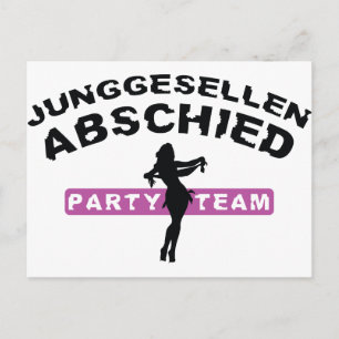 vrijgezellenfeest / trouwen briefkaart