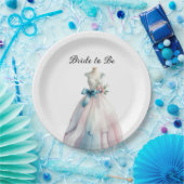 Vrijgezellenfeest trouwjurk bruid te zijn papieren bordje (Feest)
