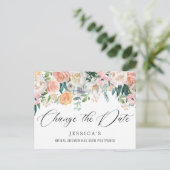 Vrijgezellenfeest uitgestelde datum Elegant Blush  Briefkaart (Staand voorkant)