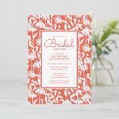 VRIJGEZELLENFEEST | Uitnodiging Oranje Daisy Garde (Staand voorkant)