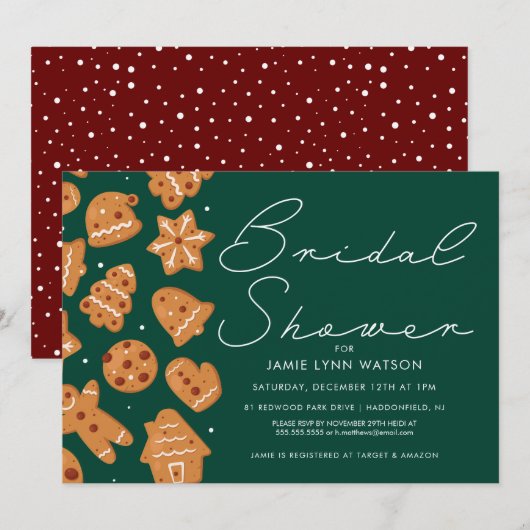 VRIJGEZELLENFEEST | uitnodiging voor koekjeskoekje (Voorkant / Achterkant)