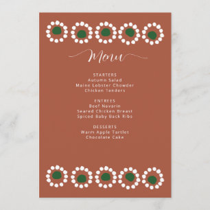 Vrijgezellenfeest van Boho Barro Menu