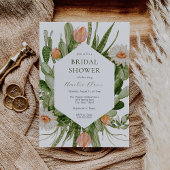 Vrijgezellenfeest van Boho cactus Kaart