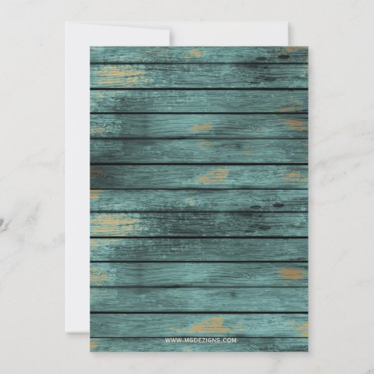 Vrijgezellenfeest van braadhout kaart (Achterkant)