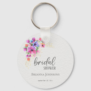 Vrijgezellenfeest van Bright Flowers Golden Greene Sleutelhanger