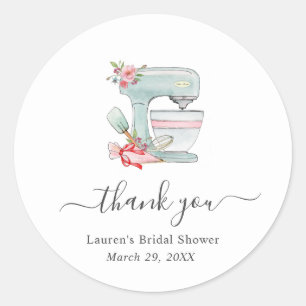 Vrijgezellenfeest van Cake Mixer Dank u stickers