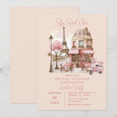 Vrijgezellenfeest van de Eiffeltoren Kaart (Voorkant / Achterkant)