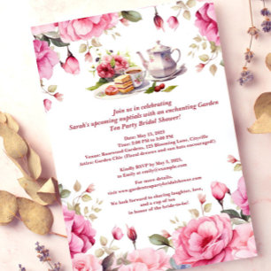 Vrijgezellenfeest van de Garden Tea Party Kaart