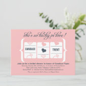 Vrijgezellenfeest van de gokautomaat kaart (Staand voorkant)