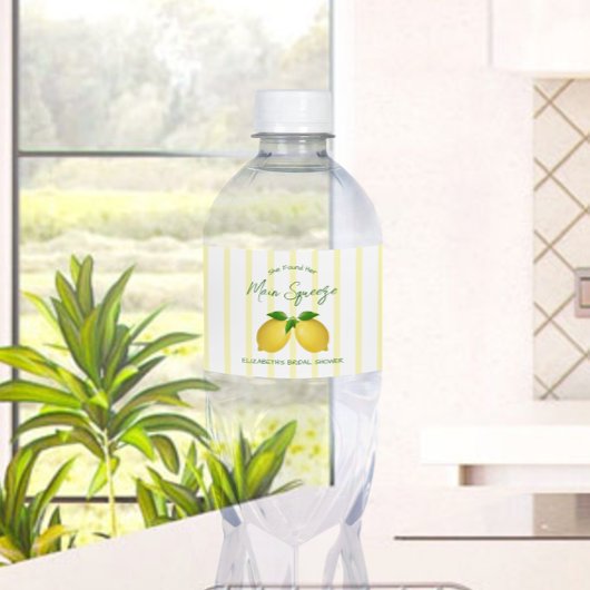 Vrijgezellenfeest van de Lemon Main Squeeze Waterfles Etiket