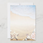 Vrijgezellenfeest van de Tropische strand Kaart (Achterkant)