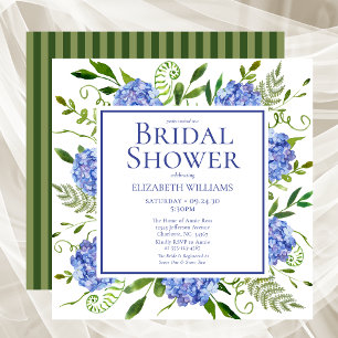 Vrijgezellenfeest van de Waterverf "Blue Hydrangea Kaart