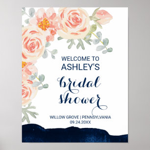 Vrijgezellenfeest van de Waterverf van Floral en N Poster