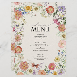 Vrijgezellenfeest van geperste wilde Lijsten Menu