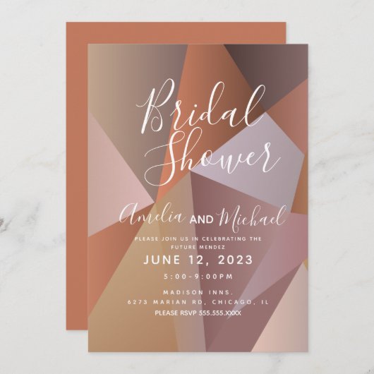 Vrijgezellenfeest van gradiënt van verschillende g kaart (Voorkant / Achterkant)