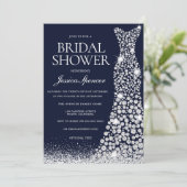 Vrijgezellenfeest van het mousserende witte wedden kaart (Staand voorkant)