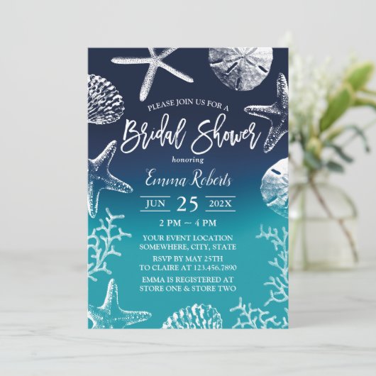 Vrijgezellenfeest van het strand Weddenschap Ocean Kaart (Staand voorkant)