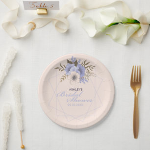 Vrijgezellenfeest van het Violet Peach pasta Geome Papieren Bordje