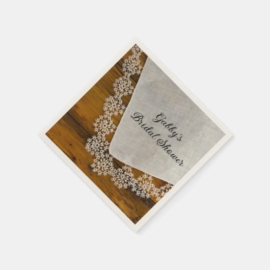 Vrijgezellenfeest van landkant en hout van Barn Wo Servetten (Hoek)