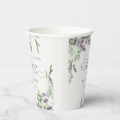 Vrijgezellenfeest van lavendel Eucalyptus Leafy Fo Papieren Bekers (Rechts)