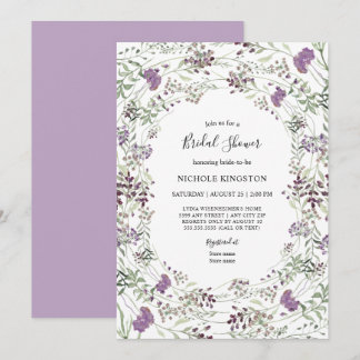 Vrijgezellenfeest van lavendel Wilde Lijst Kaart