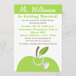 Vrijgezellenfeest van leraar uitnodigen - Groene A Kaart