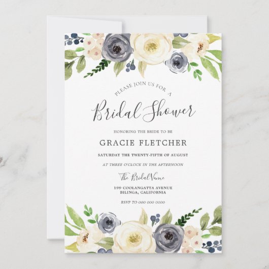 Vrijgezellenfeest van marinekamer en witte champag kaart (Voorkant)