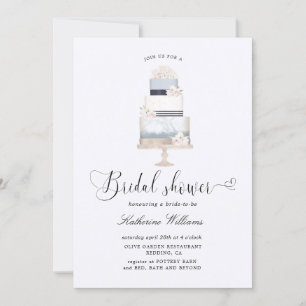 vrijgezellenfeest van preppy nautical floral cake