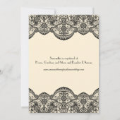 Vrijgezellenfeest van pure kant kaart (Achterkant)