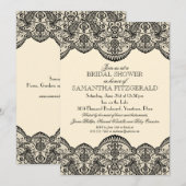 Vrijgezellenfeest van pure kant kaart (Voorkant / Achterkant)