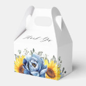 Vrijgezellenfeest van Sunflower Dusty Blue Slate P Bedankdoosjes (Voorkant Zijde)