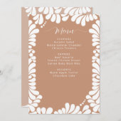 Vrijgezellenfeest van Talavera Boho Barro Menu (Voorkant / Achterkant)