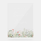 Vrijgezellenfeest van wilde bloemen acryl bord (Voorkant)